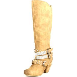 Not Rated Cocktail Queen Nude Womens boots 6 NEW
